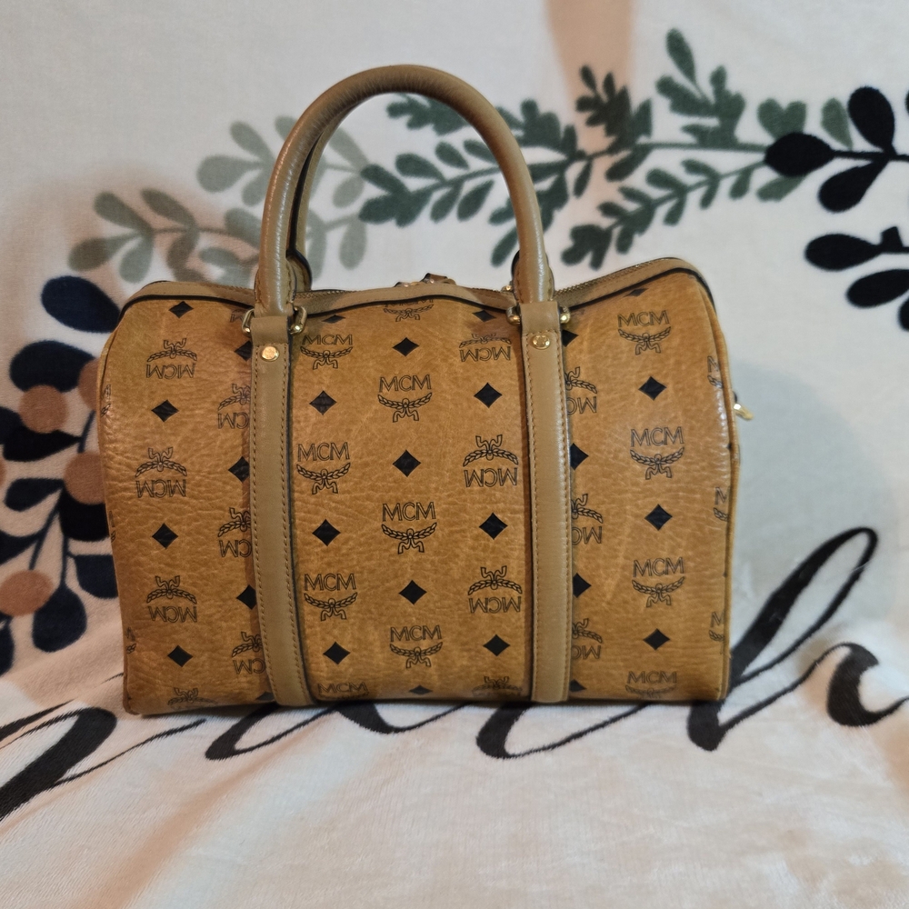 MCM Tan Monogram Handbag - Picture 2 of 16